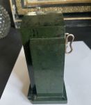 jolie pendulette art déco JAZ vert marbré