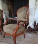 Fauteuil Louis Philippe en Noyer