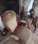 Fauteuil Louis Philippe en Noyer