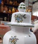 Magnifique pot à couvercle  authentique Moustiers Lallier