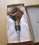 Vintage Italien Verre De Murano flacon décanteur bouchon 