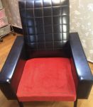 Canapé convertible noir et coussins 3 couleurs