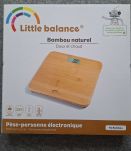 Pèse-personne électronique Little Balance en bambou naturel