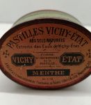 Boîte en tôle publicitaire Pastilles Vichy État, modèle oval