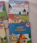 4 livres Scamp club du livre Disney 