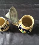 Lot de Chope de bière en grès