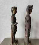 2 statuettes extrême-orientales