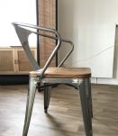 Chaise industrielle vintage