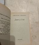 Jouer à l'été, Christine Arnothy (Ref. 2024-306)