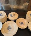 Service porcelaine Digoin Sarreguemines vintage