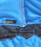 Robe de soirée bleu vif et dentelle noire Southstore - taill