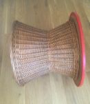 Table basse pied rotin