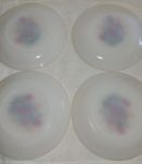 Lot de 4 assiettes à dessert Arcopal coquelicot 