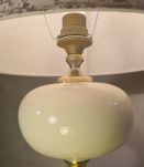 lampe de salon de la maison dauphin 1970 a 80 creme abat jou
