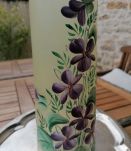Vase rouleau violettes