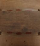 Corbeille vintage bois/verre peint