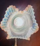  Lampe de table raffinée en laiton et verre travaillé - styl