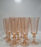  Ensemble de 9 flûtes vintage Rosaline 