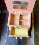 coffre à bijoux en bois repeint