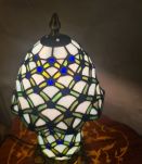 lampe  verre vitrail ,soudure plomb fait main,style tifany 2