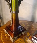 paire de chandelier autrichien antique en bronze, style Art 