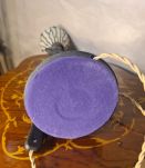 lampe  ceramique 51x14  abat jour verre vitrail tiﬀany 