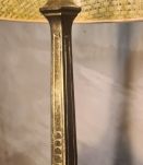 paire lampe regule doré 1960 chevets 35x21 avec abat jour ca