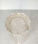 Vase ancien verre chevron ciselé – Style Art déco