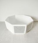 Saladier blanc  octogonal  céramique Octime Arcopal retro