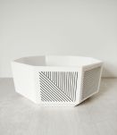 Saladier blanc  octogonal  céramique Octime Arcopal retro