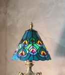 lampe bronze a tete de bouc 19eme et abat jour pate verre so