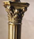 lampe laiton colonne corinthienne  abat jour pate de verre 4