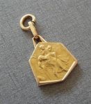 Vintage années 60 - Médaille ancienne Saint Christophe
