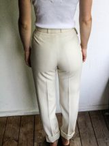 pantalon taille haute laine t36