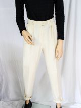 pantalon taille haute laine t36