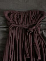 Robe marron bustier fluide