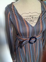 Robe style vintage imprimée 