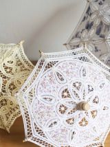 lot de 3 ombrelles dentelles