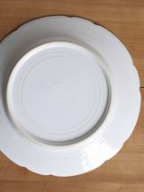 assiette à dessert  motif fleur