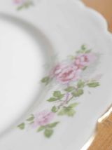 assiette à dessert  motif fleur