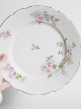 assiette à dessert  motif fleur