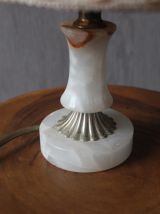 Lampe de chevet vintage en albâtre