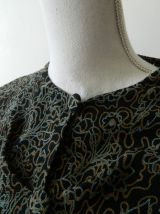 Chemisier baroque boutonné vintage 80's