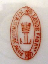  Service à dessert, thé et café en porcelaine fin XIXème