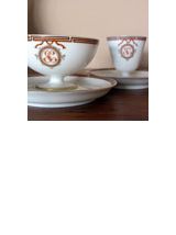  Service à dessert, thé et café en porcelaine fin XIXème