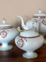  Service à dessert, thé et café en porcelaine fin XIXème