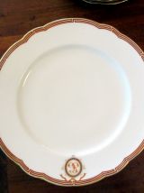  Service à dessert, thé et café en porcelaine fin XIXème