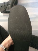 Bottines en cuir noir 