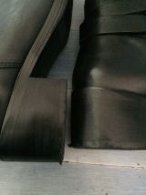 Bottines en cuir noir 