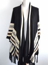 Magnifique Poncho taille Unique bohoemien